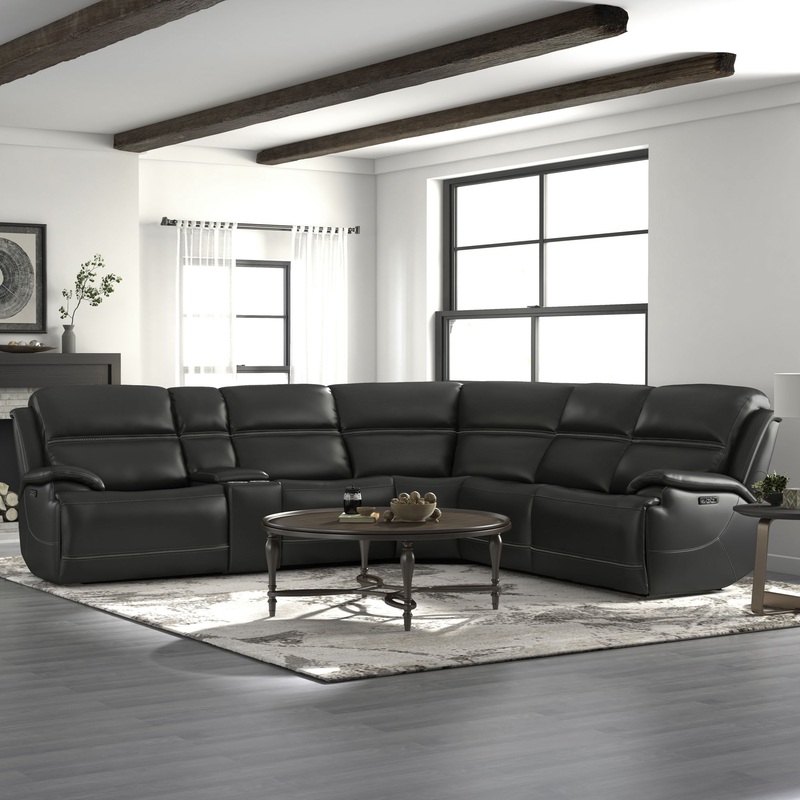 Bentley – 6 Piece Sectional – Graphite Gray