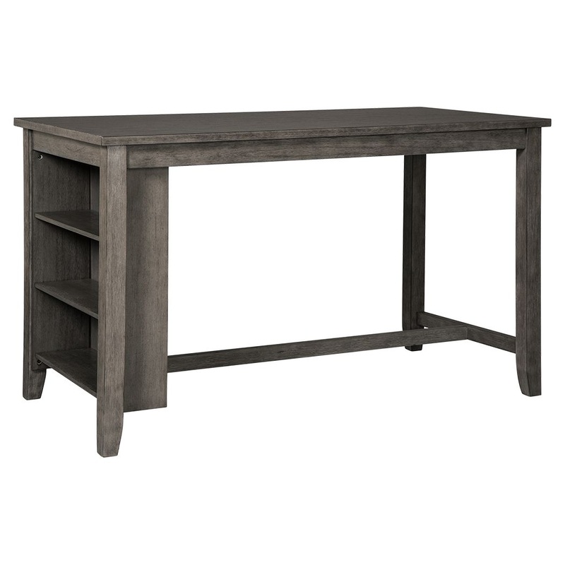 Caitbrook – Gray – Rectangular Dining Room Counter Table