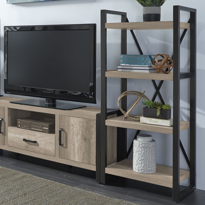 Sun Valley – Pier Unit With Faux Metal – Light Brown