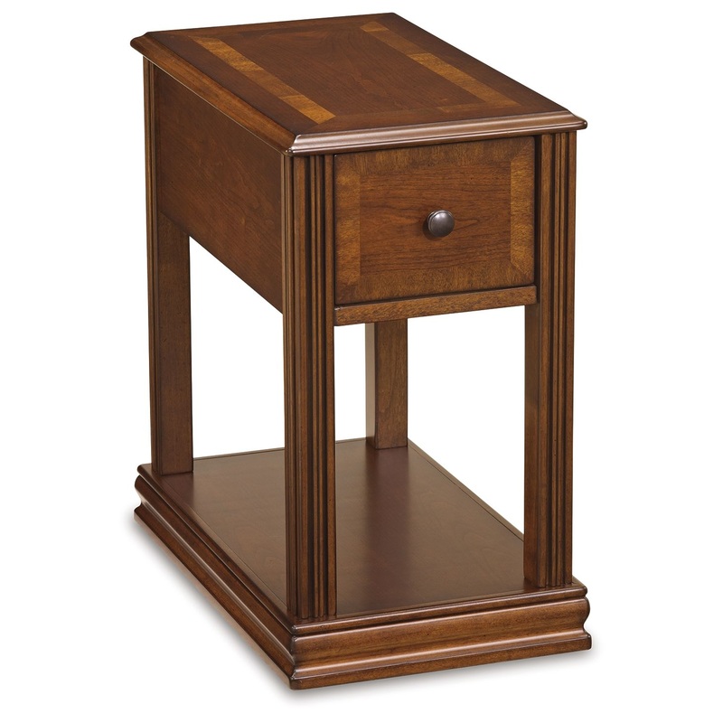 Breegin – Brown – Chair Side End Table – Removable Tray