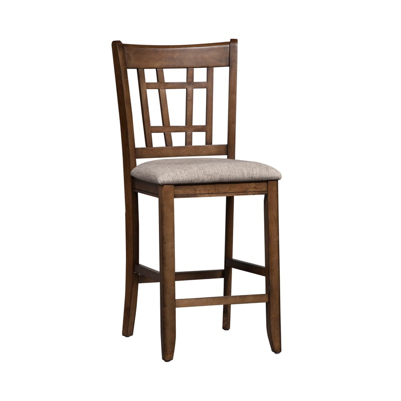 Santa Rosa – Lattice Back Counter Chair – Light Brown