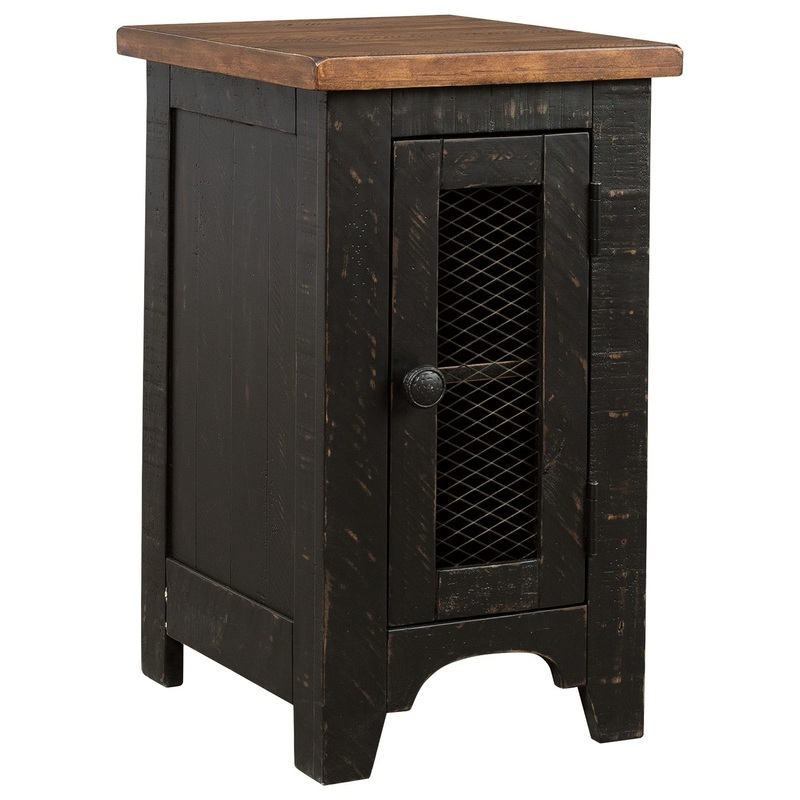 Valebeck – Black / Brown – Chair Side End Table