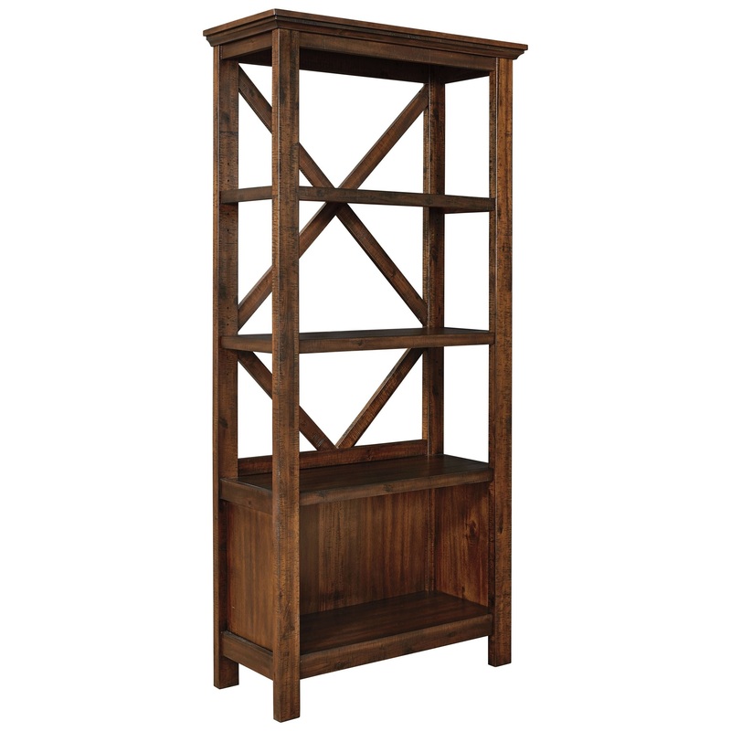 Baldridge – Rustic Brown – Large Bookcase