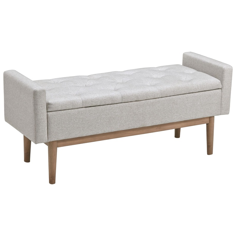 Briarson – Beige / Brown – Storage Bench