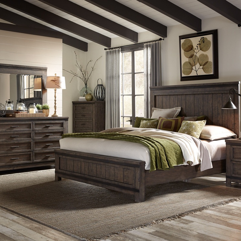 Thornwood Hills – Panel Bed, Dresser & Mirror