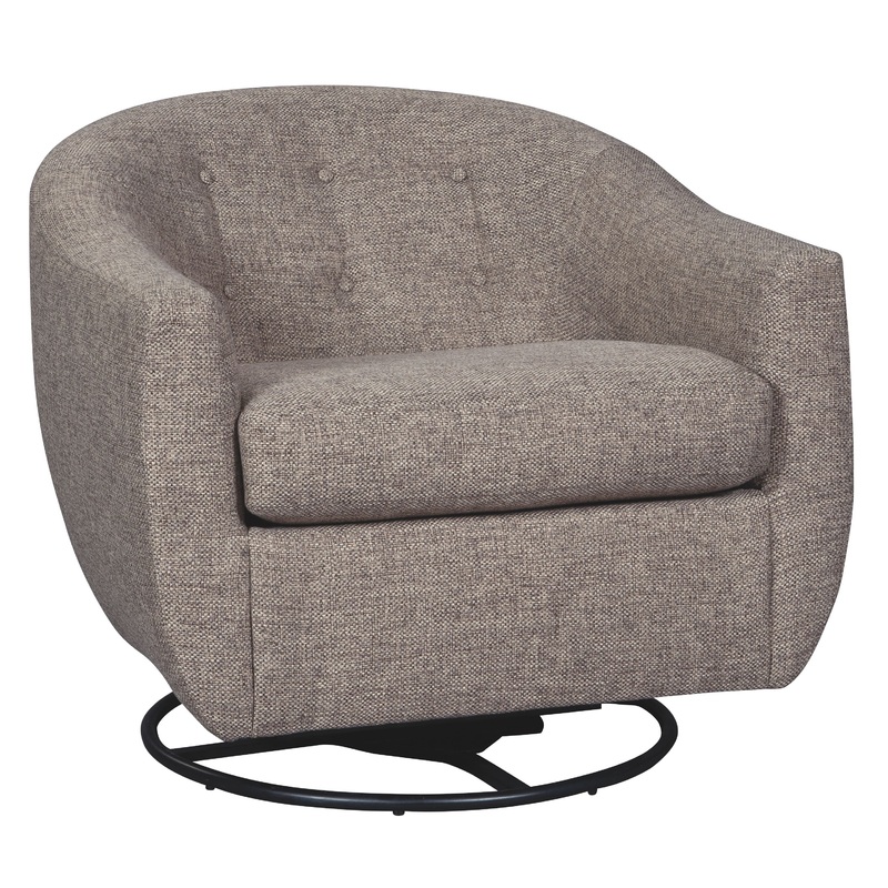 Upshur – Taupe – Swivel Glider Accent Chair