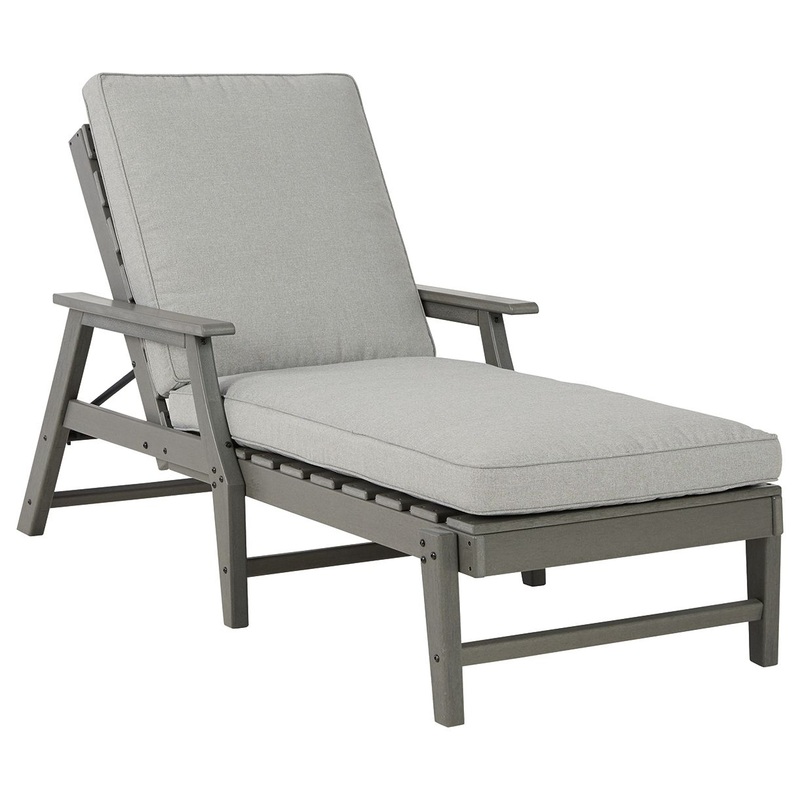 Visola – Gray – Chaise Lounge with Cushion