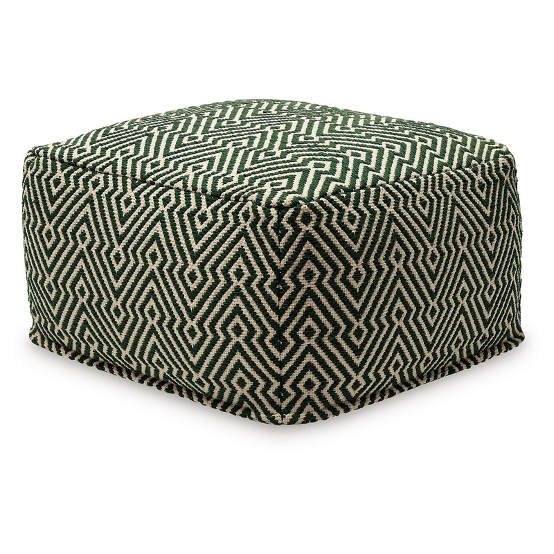 Abacy – Green / Ivory – Pouf