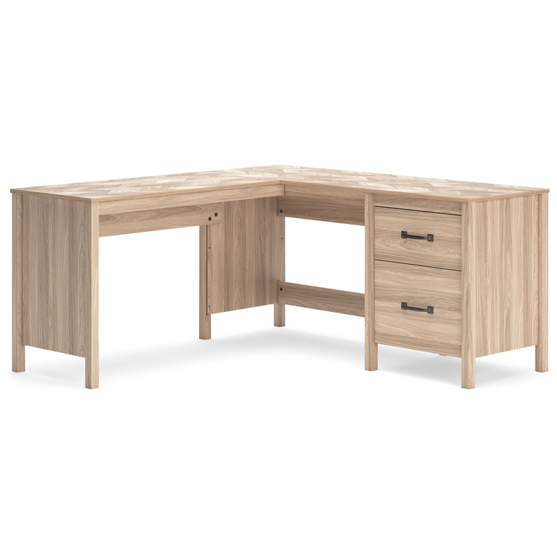 Battelle – Tan – 60″ Home Office Desk With Return