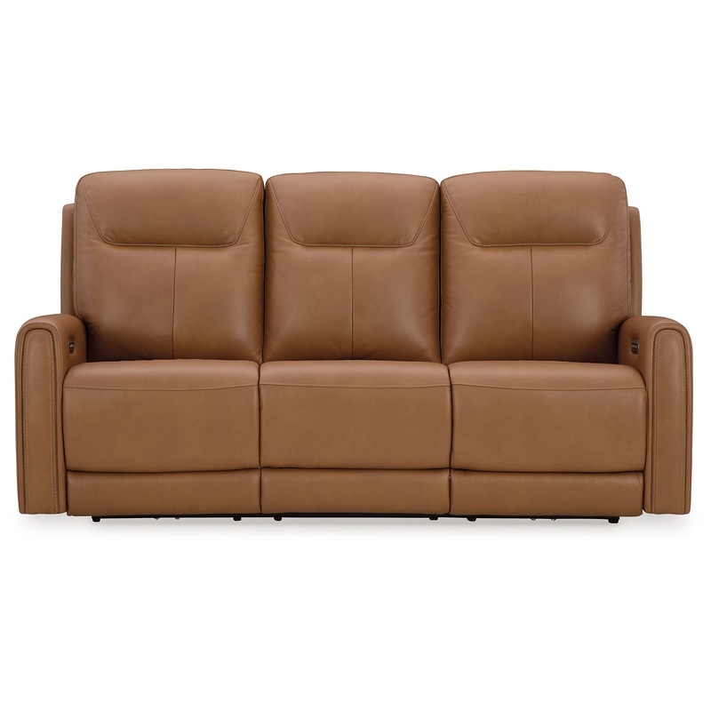 Tryanny – Butterscotch – Power Reclining Sofa With Adj Headrest