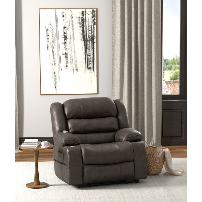 Tucker – Power Lift Recliner With Heat & Massage – Steel