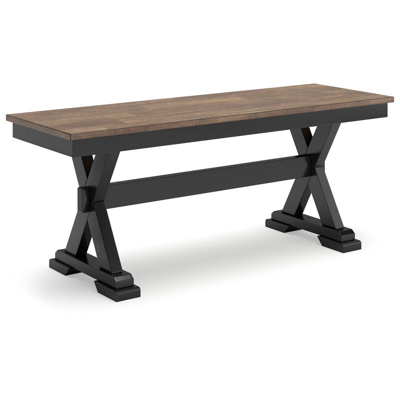 Wildenauer – Brown / Black – Large Dining Room Bench