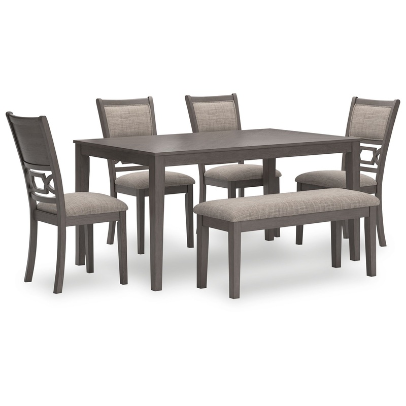 Wrenning – Gray – Dining Room Table Set (Set of 6)