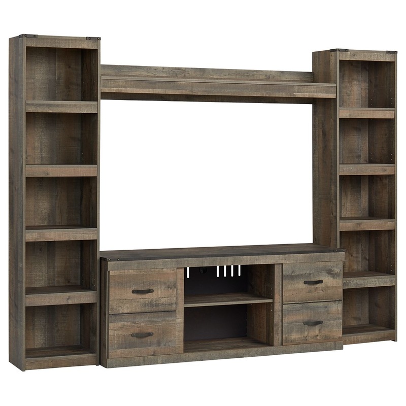 Trinell – 4-Piece Entertainment Center With 60″ TV Stand