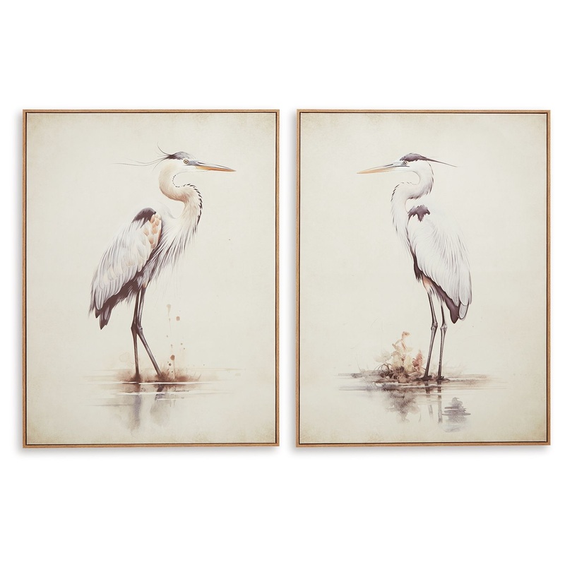 Aubinell – Beige – Wall Art Set (Set of 2)