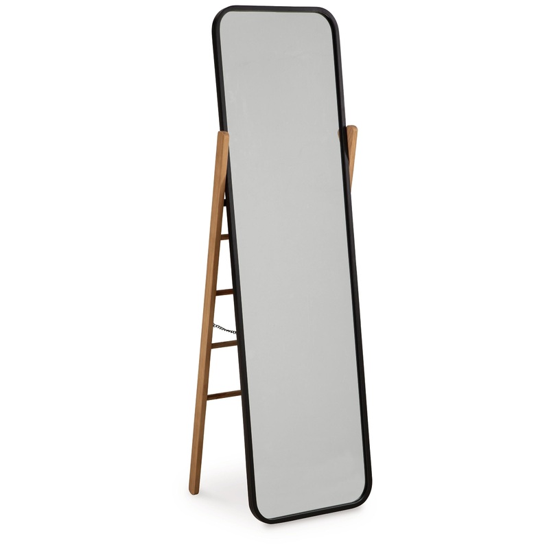Bronick – Black / Brown – Floor Mirror