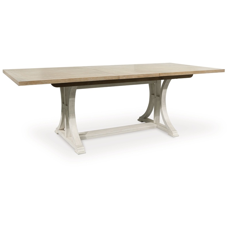 Shaybrock – Antique White / Brown – Rectangular Dining Room Extension Table