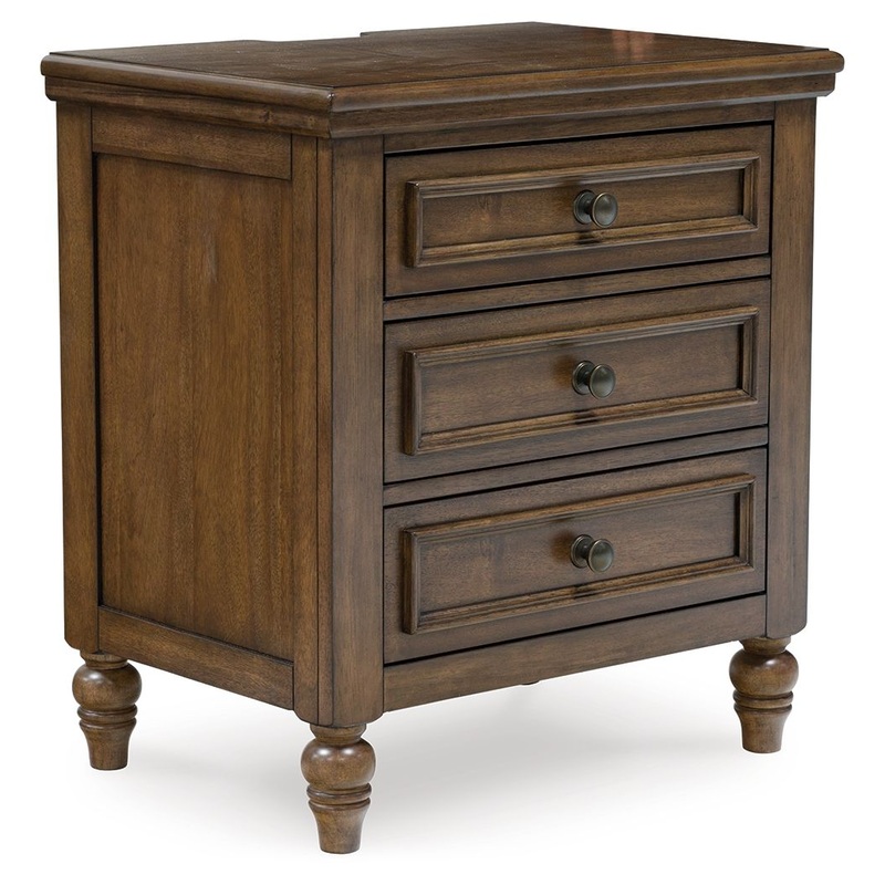 Sturlayne – Brown – Three Drawer Night Stand