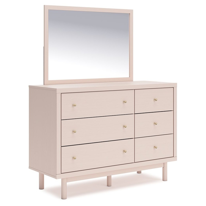 Wistenpine – Blush – Dresser And Mirror