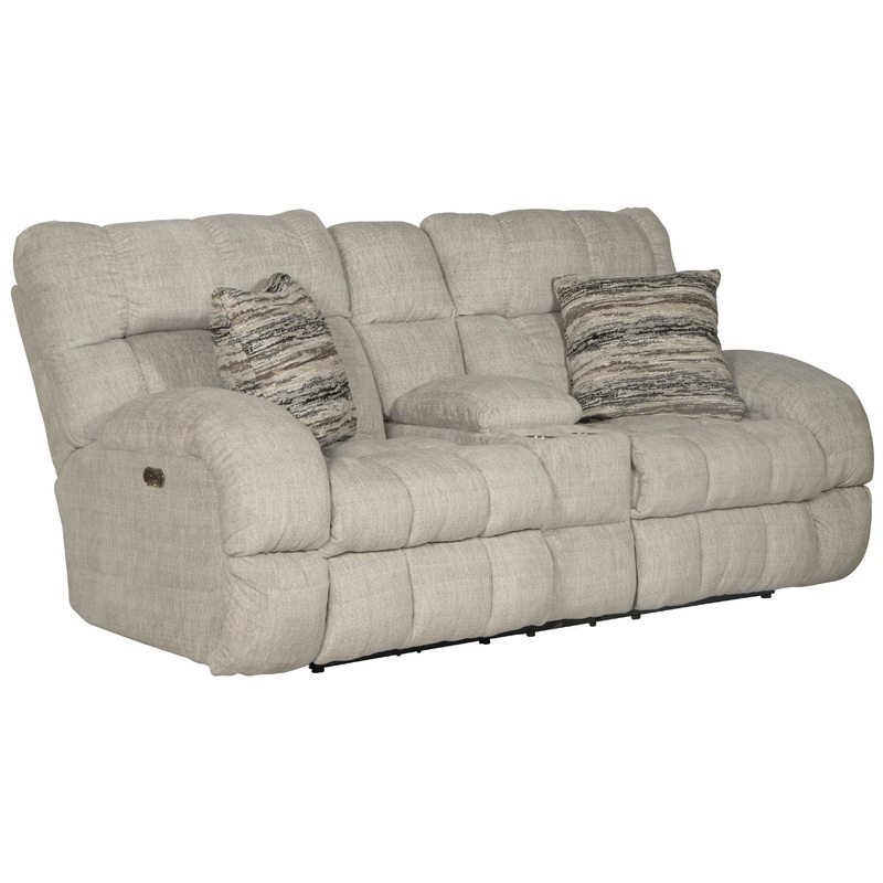 Ashland – Power Lay Flat Reclining Console Loveseat