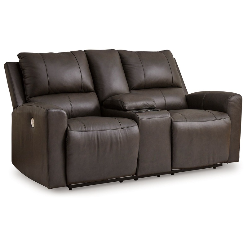 Boxmere – Storm – Dbl Power Reclining Loveseat with Console