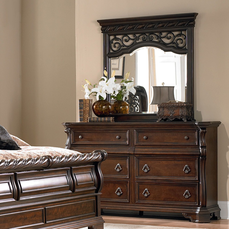 Arbor Place – Dresser & Mirror – Dark Brown