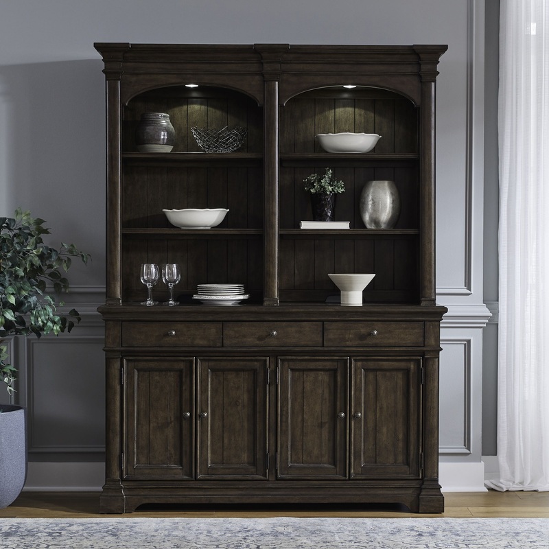 Arden Road – Hutch & Buffet – Satin Cherry