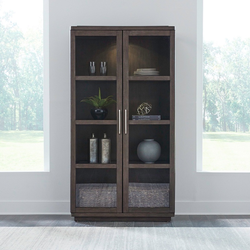 Cascade Falls – Display Cabinet – Satin Espresso