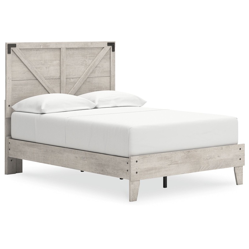 Shawburn – Platform Bed With Crossbuck Panel Headboard