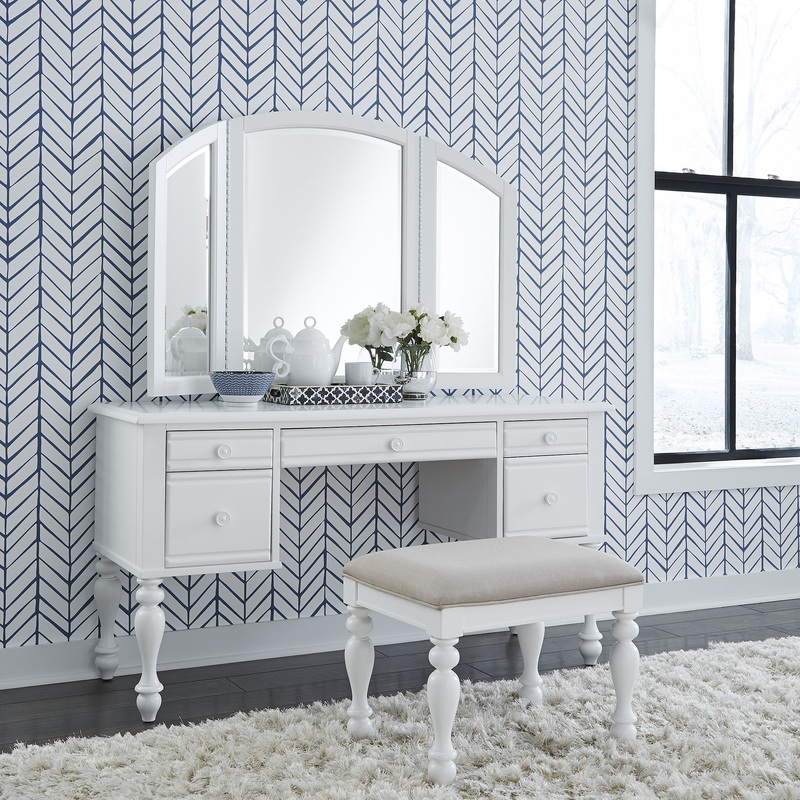 Summer House – 3 Piece Vanity Set – White