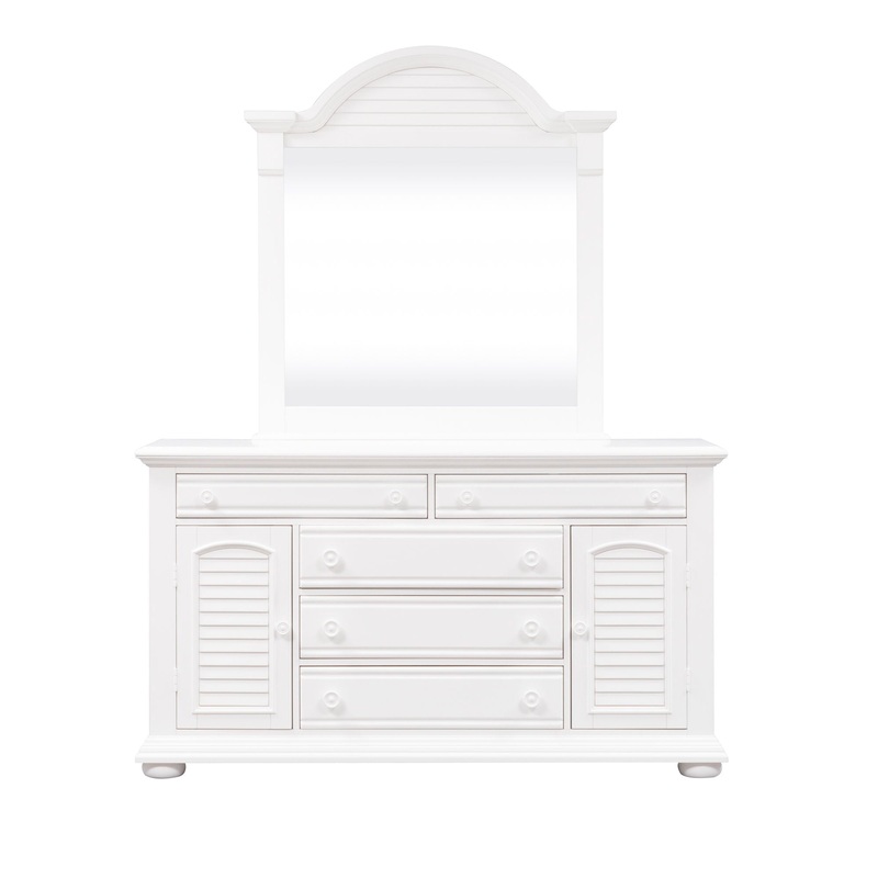 Summer House – Dresser & Mirror – White