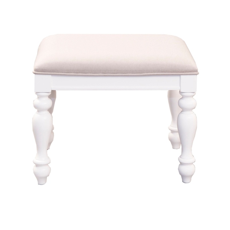 Summer House – Vanity Stool – White