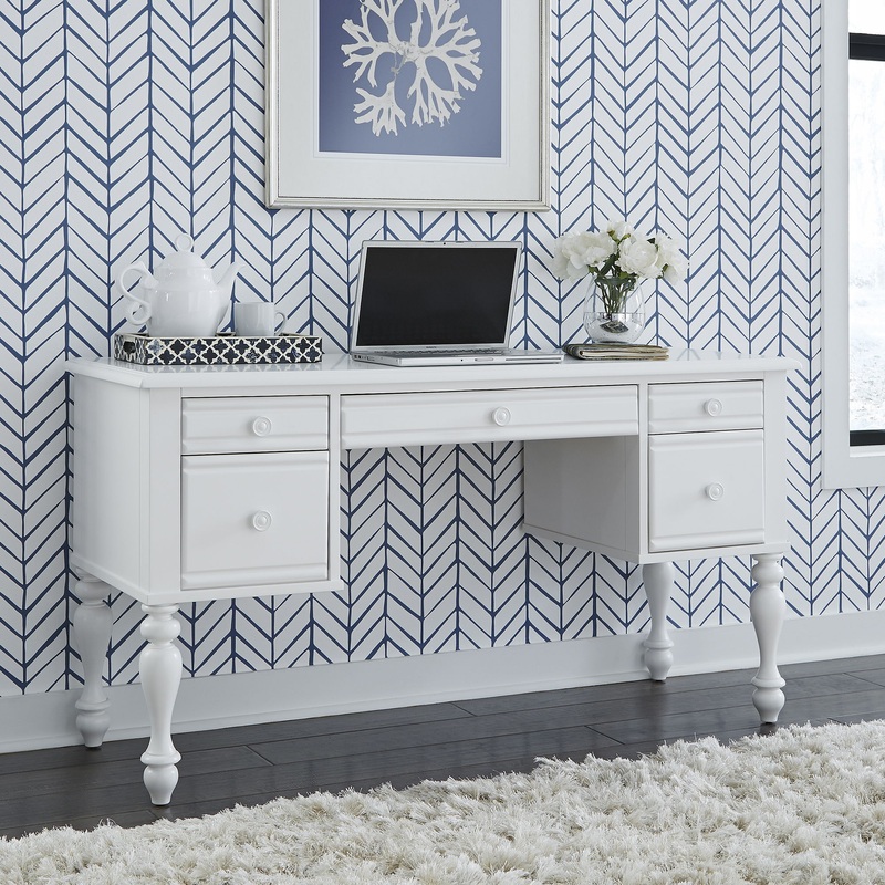 Summer House – Wood Vanity Desk – White