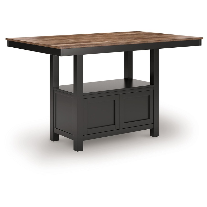 Wildenauer – Brown / Black – Rectangular Dining Room Counter Table