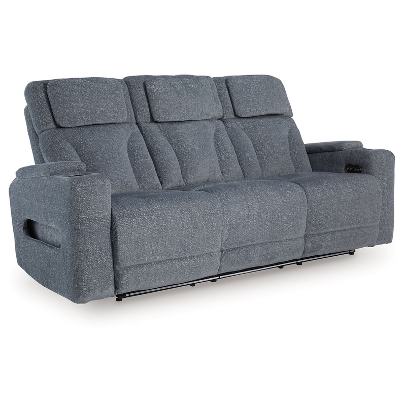 Studio Cave – Steel – Power Reclining Sofa
