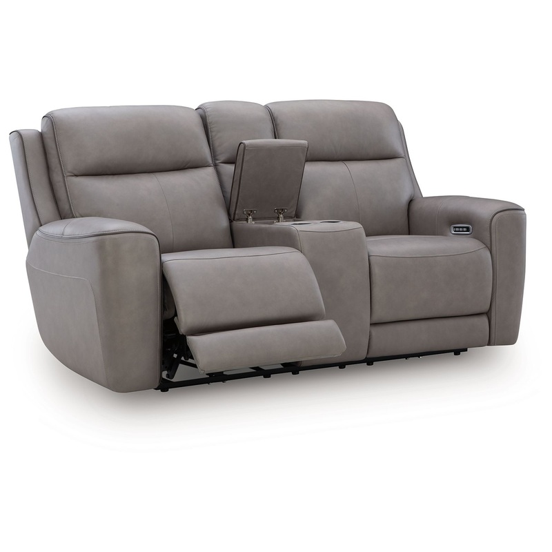 5Z-Comfort – Relaxation – Power Reclining Loveseat with Console / Adj Headrest