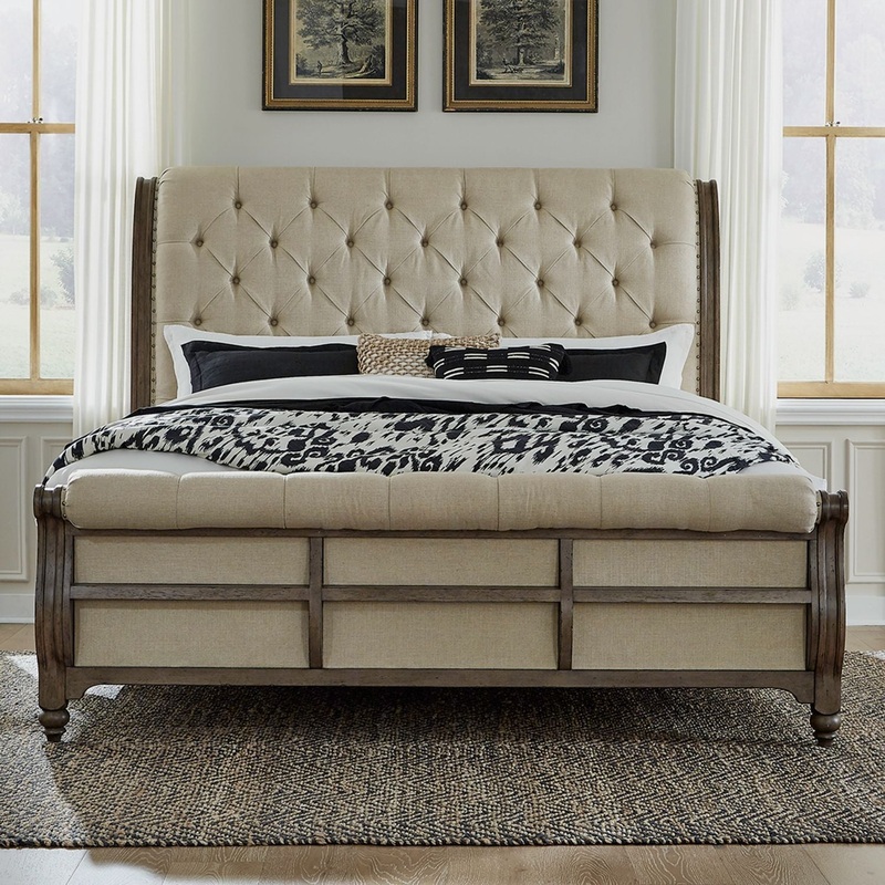 Americana Farmhouse – Sleigh Bed