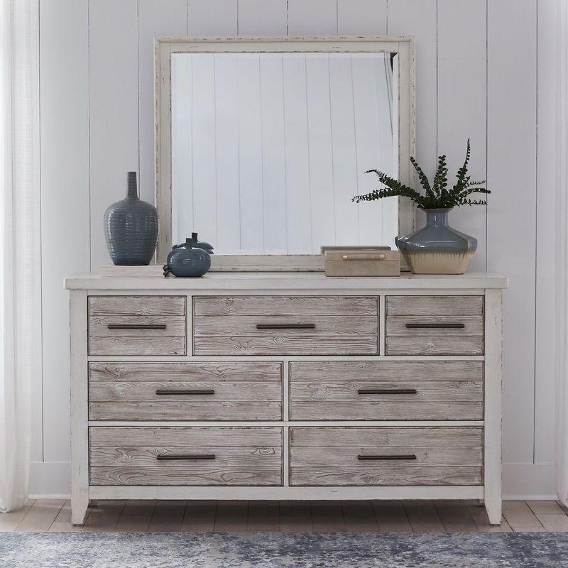 Backroads – Dresser & Mirror – White