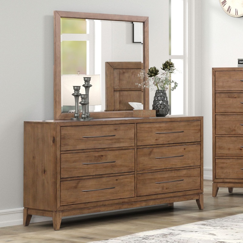 Shaker Lakes – Dresser & Mirror – Brown