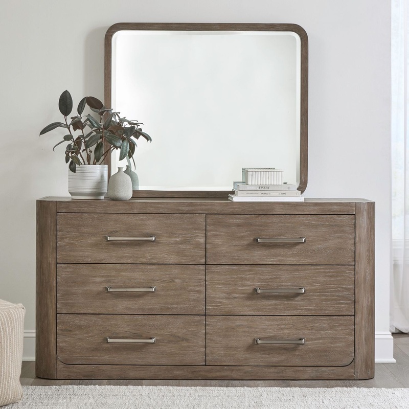 South Bend – Dresser & Mirror – Brown