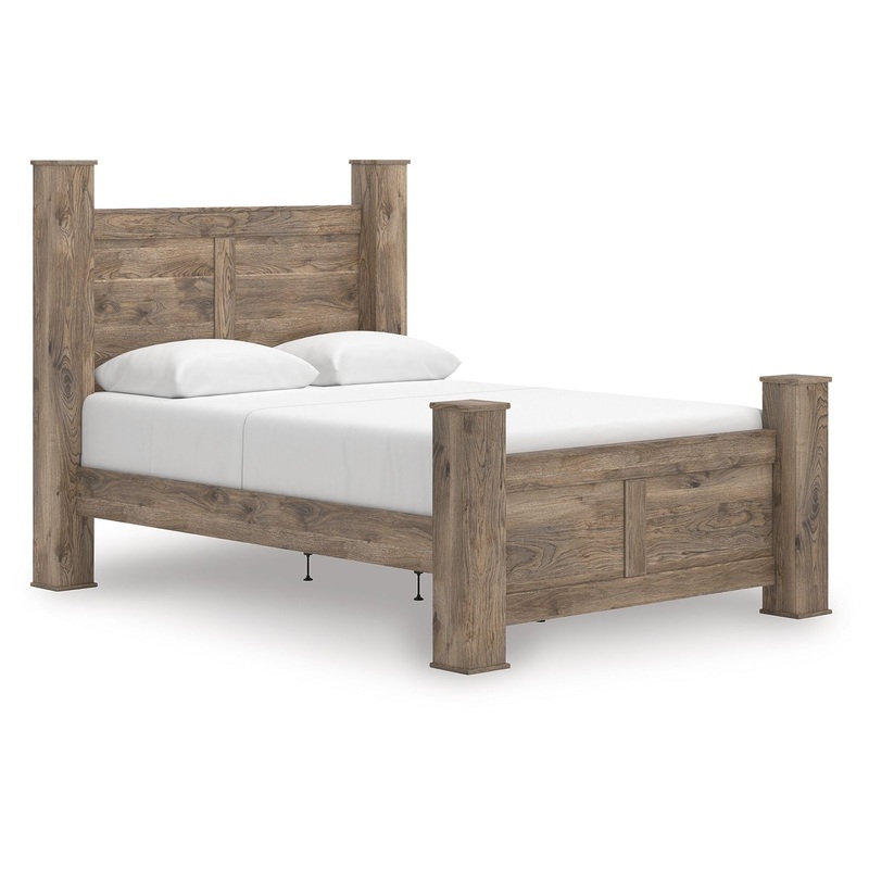 Rusticott – Brown – Queen Poster Bed