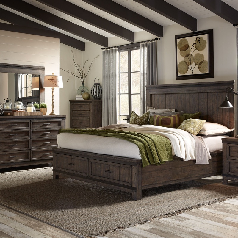 Thornwood Hills – Storage Bed, Dresser & Mirror