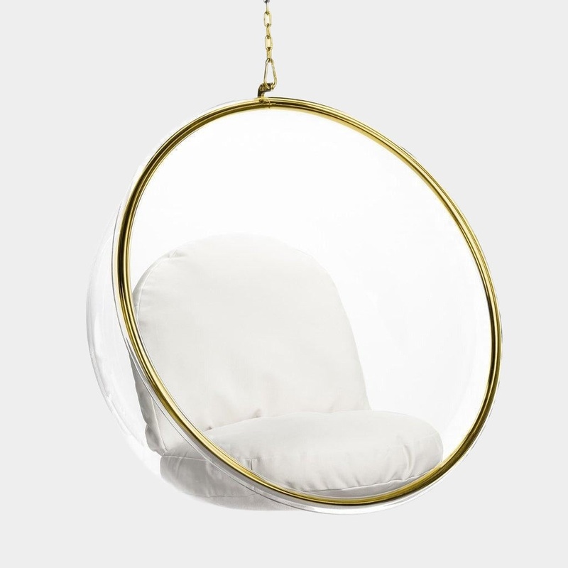 Bubble Hanging Lounge Chair (Gold)