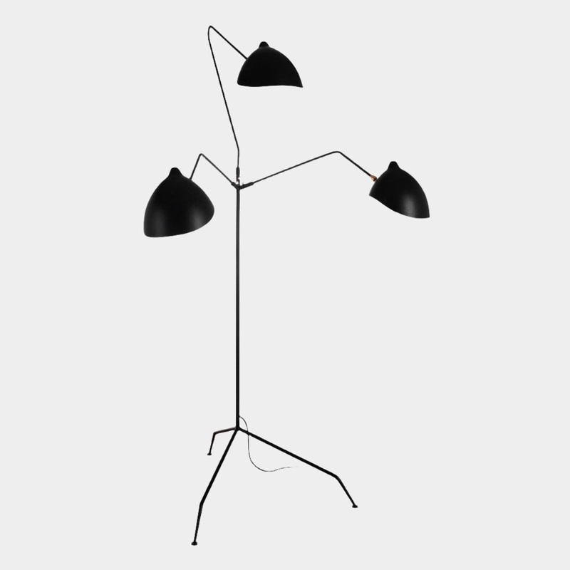 Serge Mouille Three-Arm Floor Lamp