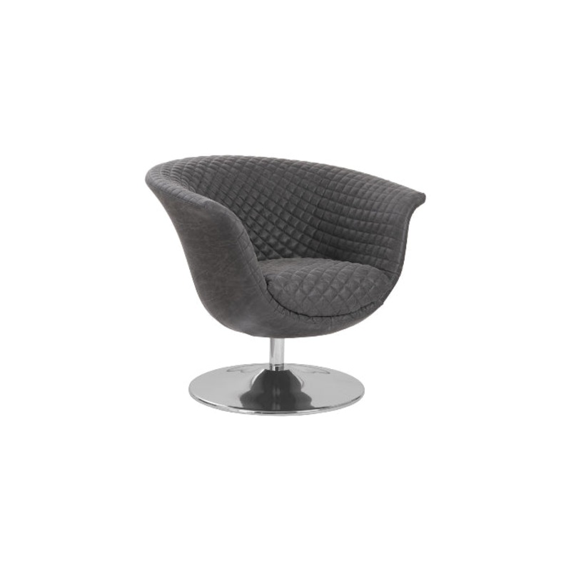 Autumn Dark Gray Swivel Chair