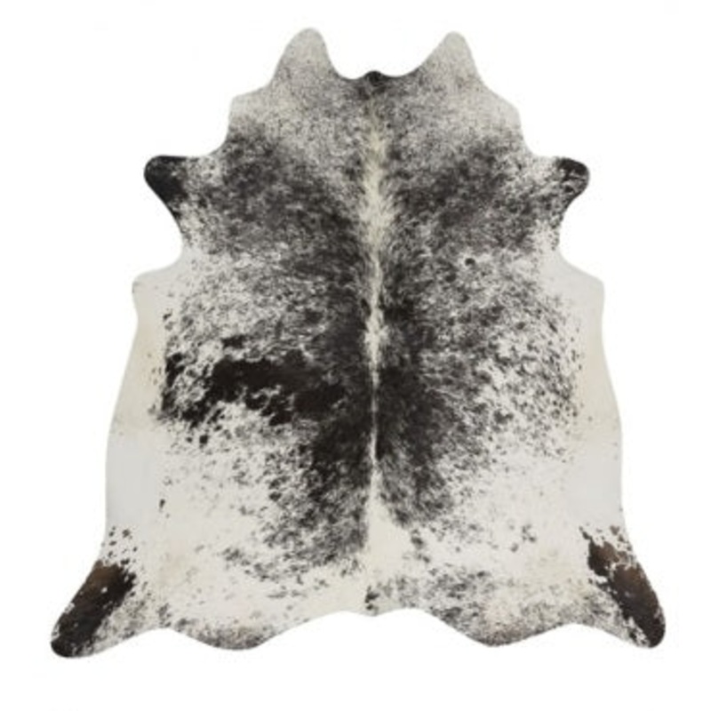 Salt and Pepper Black Natural Cowhide