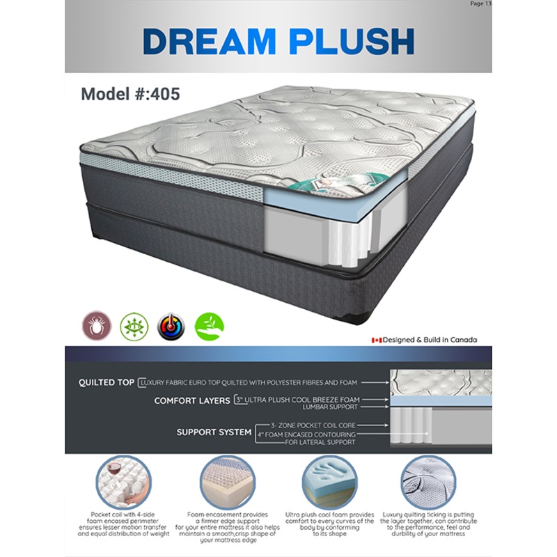 12″ Dream Plush Eurotop