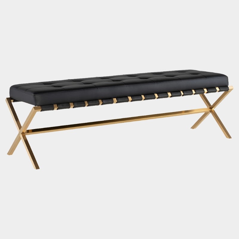 Auguste Bench With Gold Base