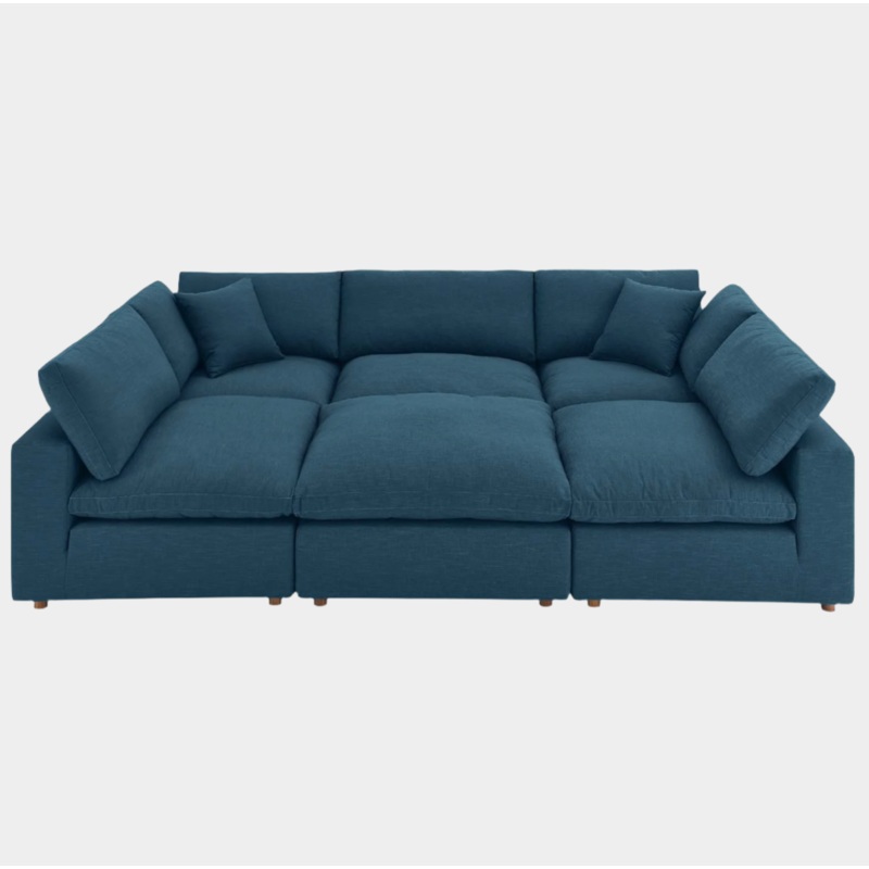 Xena Overstuffed Sectional Sofa