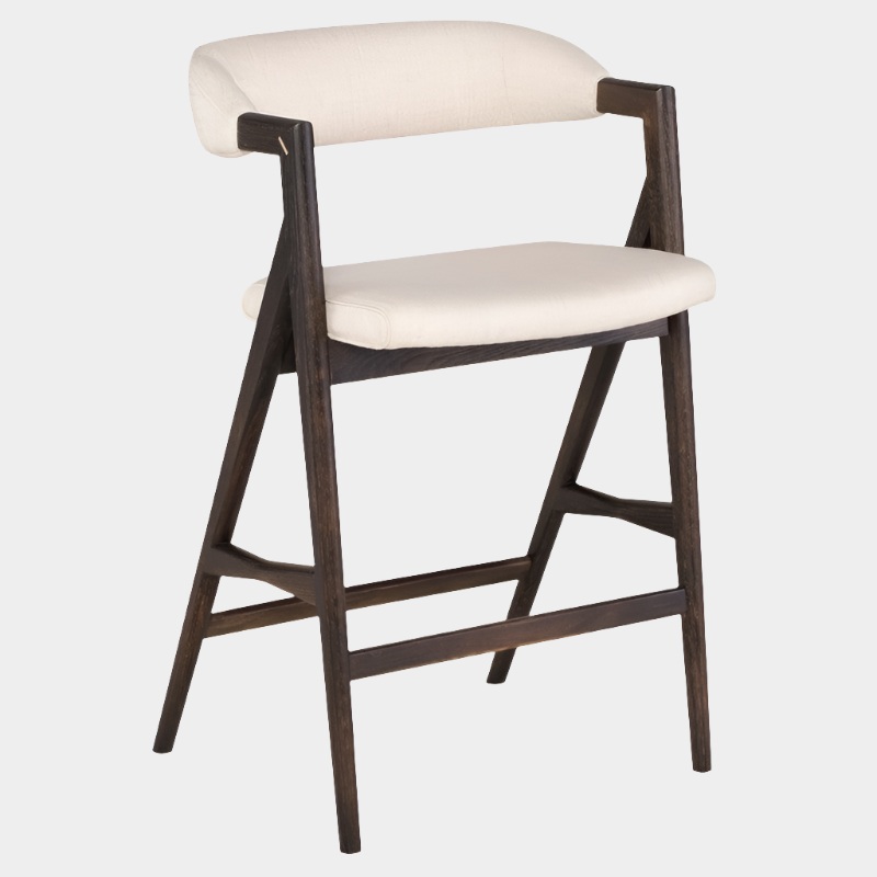 Anita Stool (Seared Oak Frame)